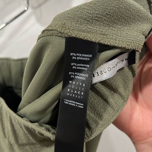 WHBM the wide leg crop green size 2 - Picture 10 of 11